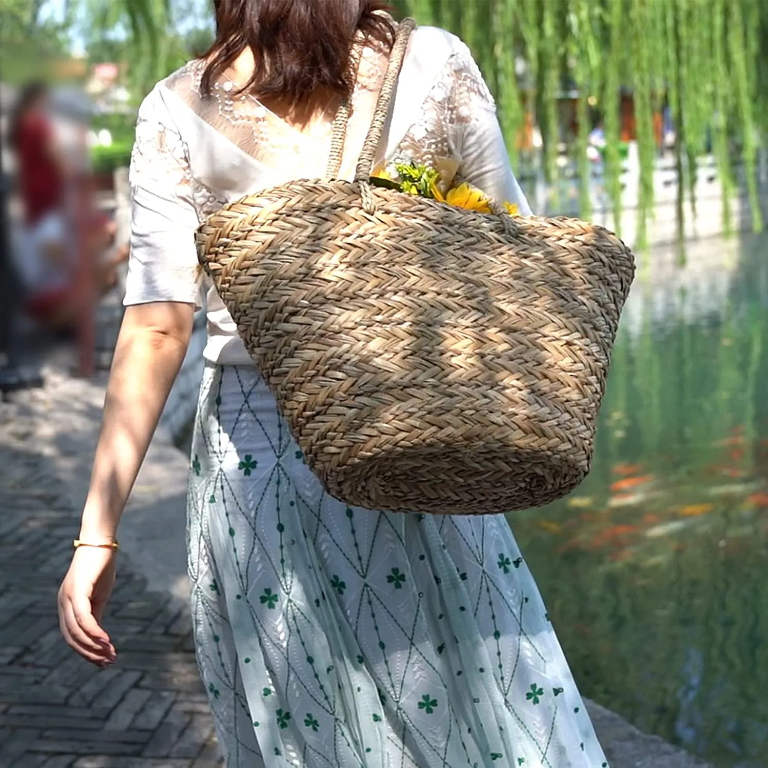 Travel Tote Purse Dark Yellow Big Capacity Clutch Bags