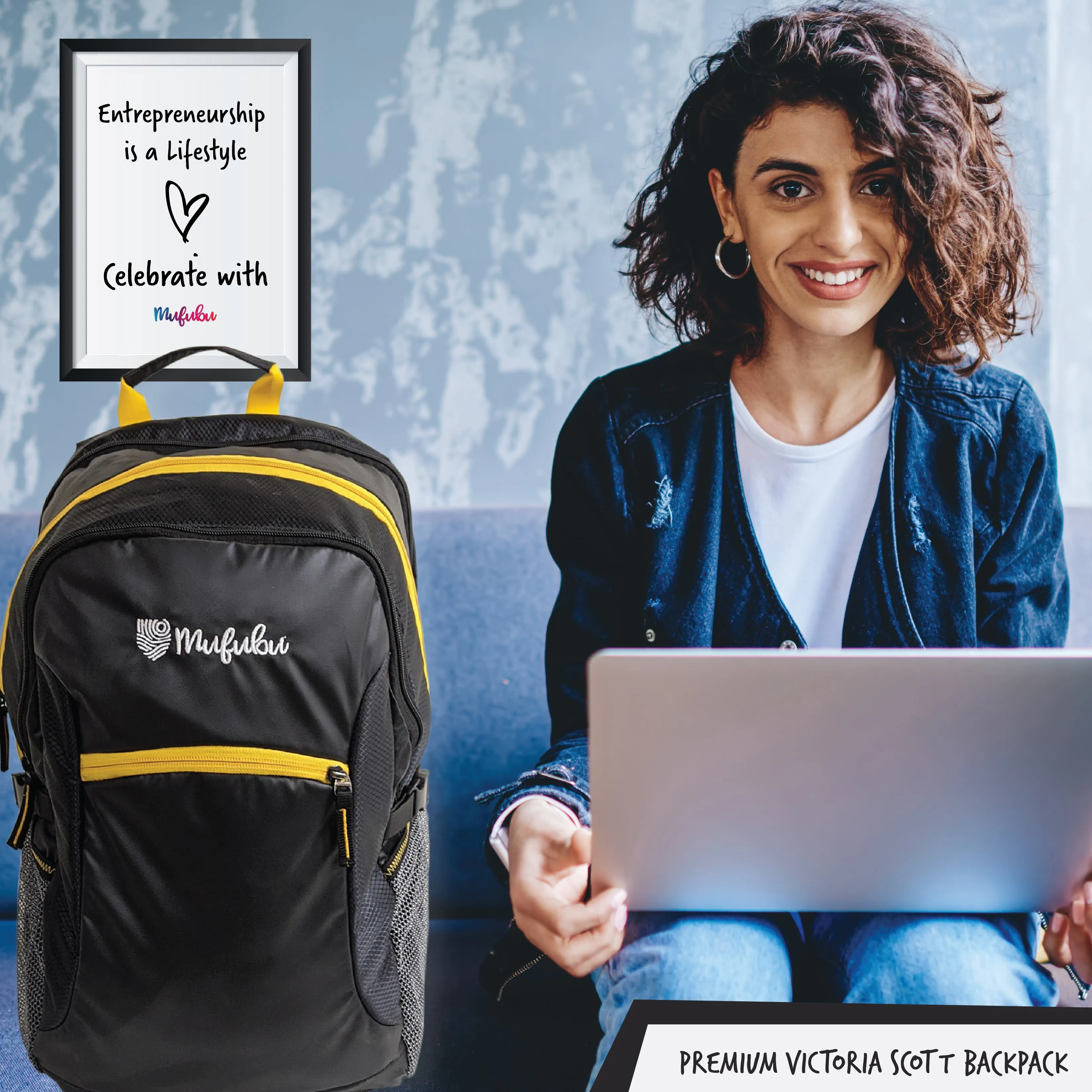 Victoria Scott 40 Ltr Blue Backpack