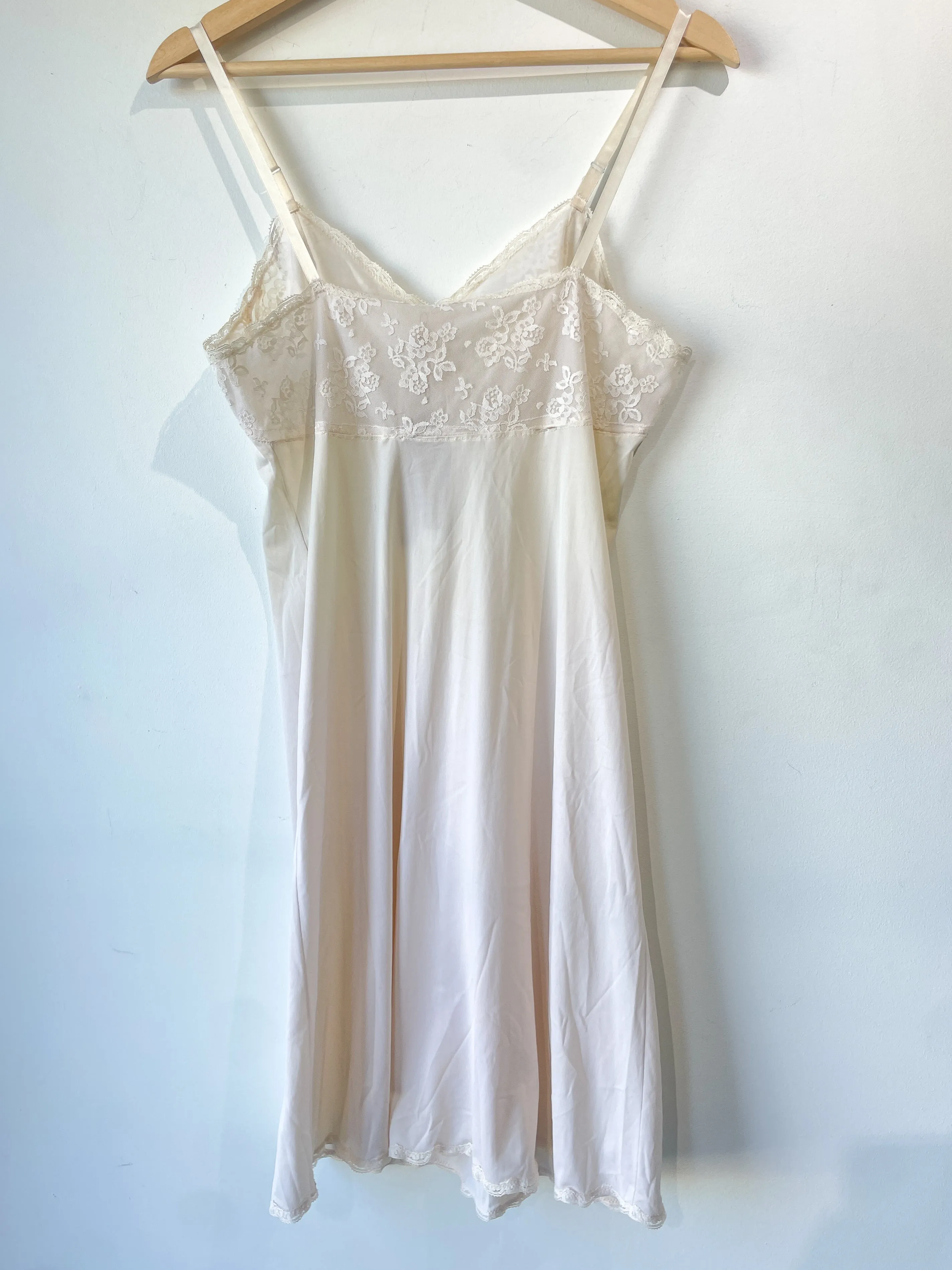 Vintage Cream Slip Dress