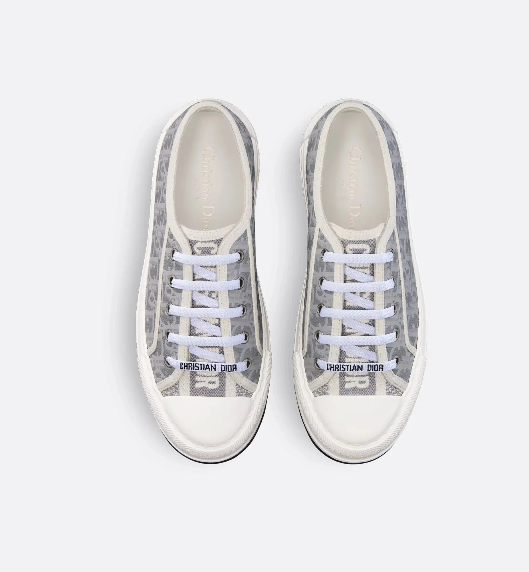 Walk'n' Platform Calfskin Textured Sneaker