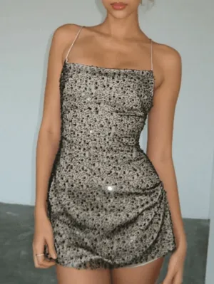 Wenkouban-nye outfits Sequin Bodycon Slip Mini Dress 2025 fashion trends y2k style party club outfits