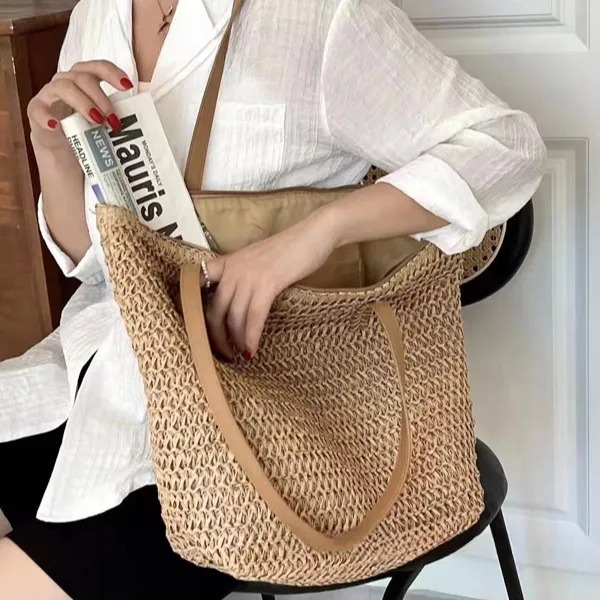 Wholesale Straw Woven Beach Bags