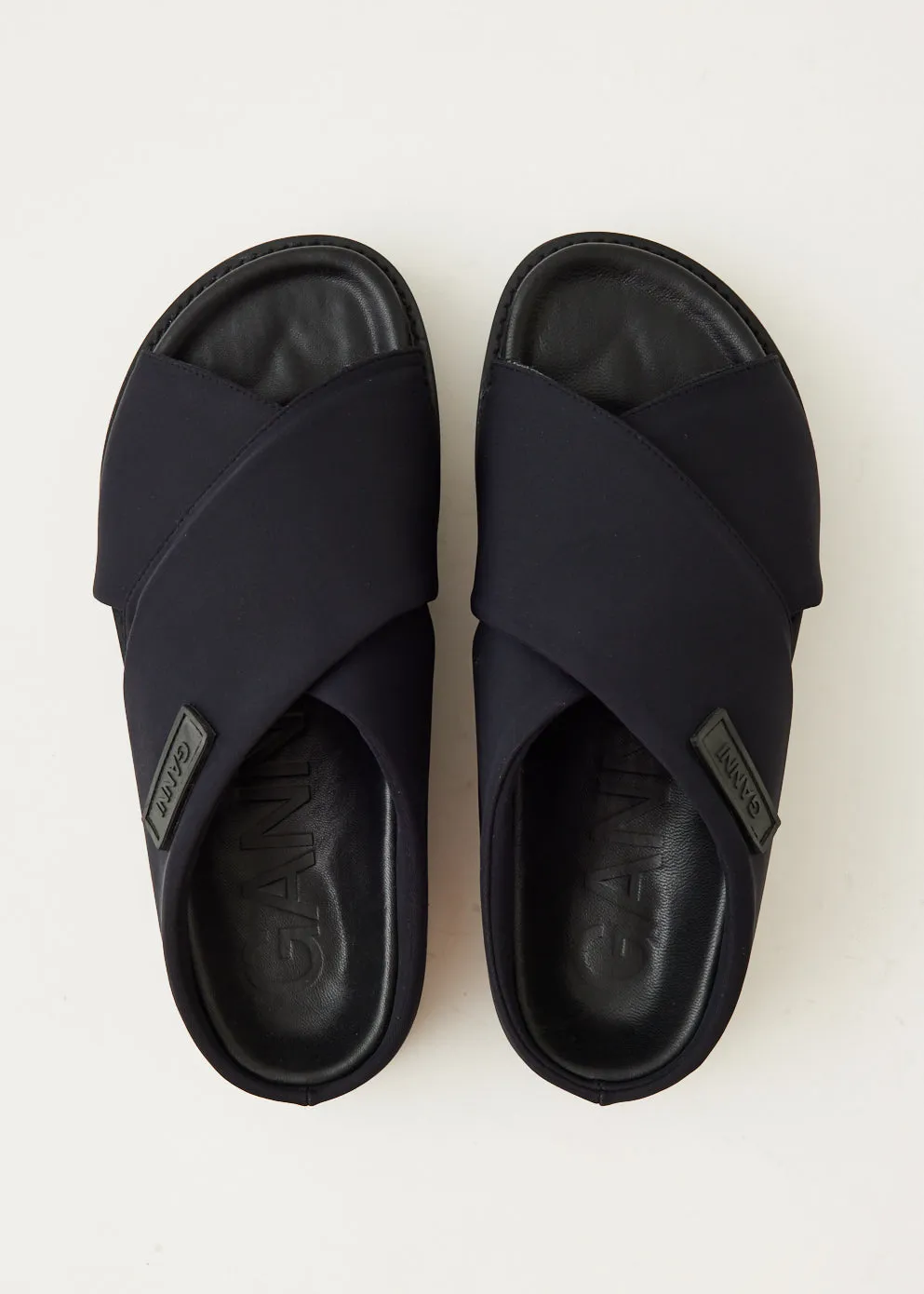 Wide Welt Crossover Sandals
