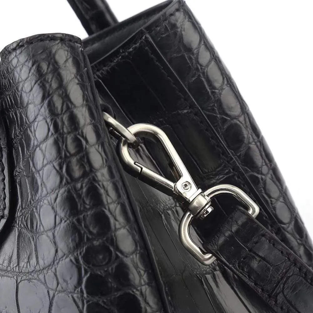 Women's Mini Top Handle Tote Bags  Black