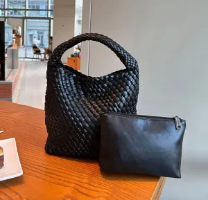 Woven Bags for Women Shoulder Bag Leather Handbags          8601