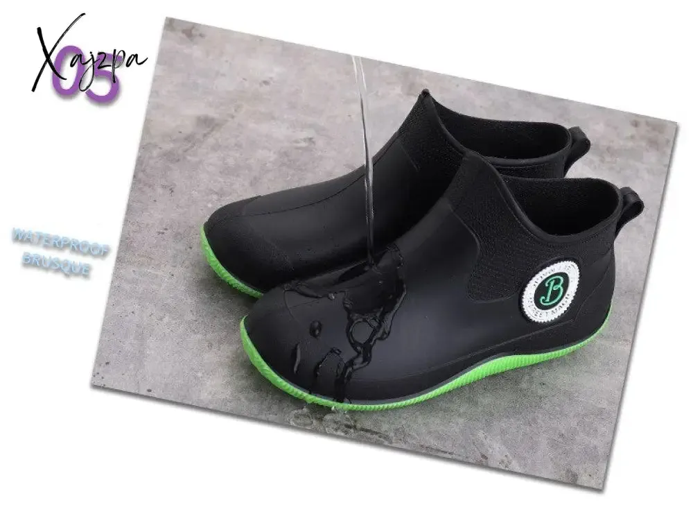 Xajzpa - Water Boots for Woman for Rain Rubber Boots Women Waterproof Ankle Boot Botas De Caza Espanolas Rain Boots Bota Agua Mujer Shoes